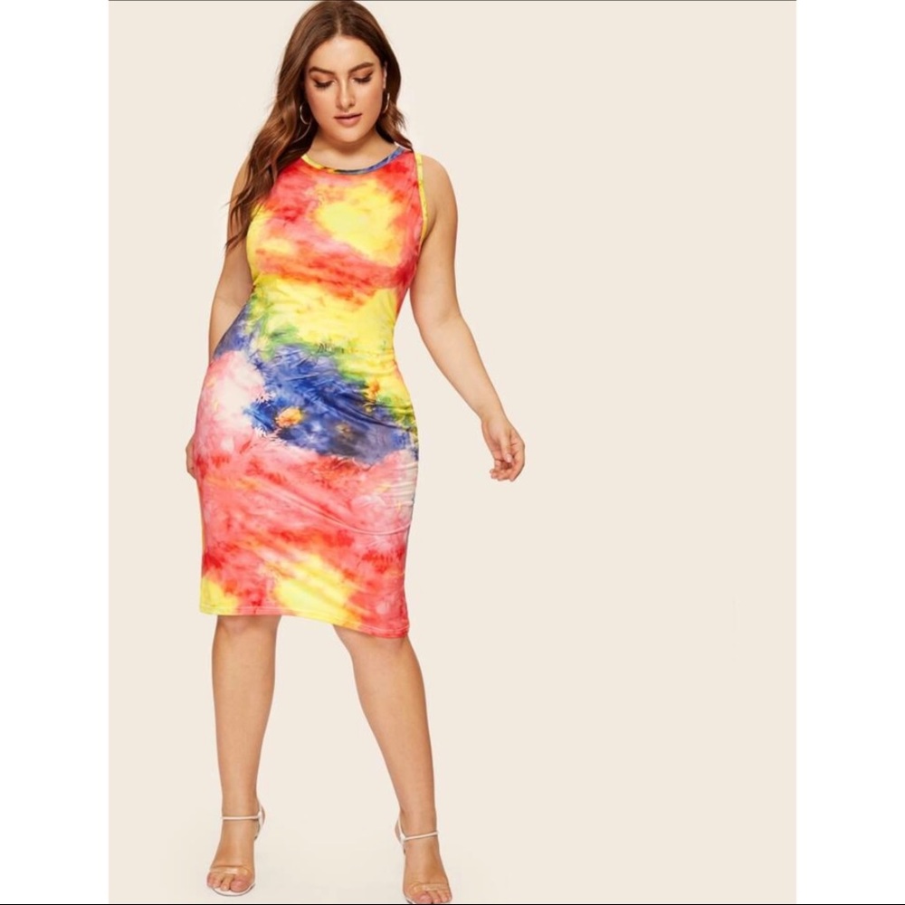 Tie Dye Fitted Shift
